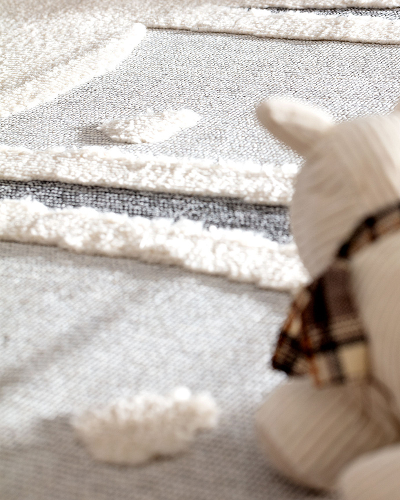 Ковер Carotte 160x230 см. - серый / кремовый