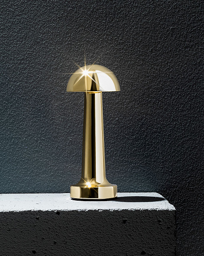 Лампа Leona 10x10x22 см - золотая