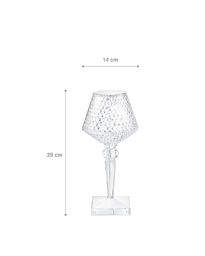 Настольная лампа Bellunu 14x14x29 см, акрил
