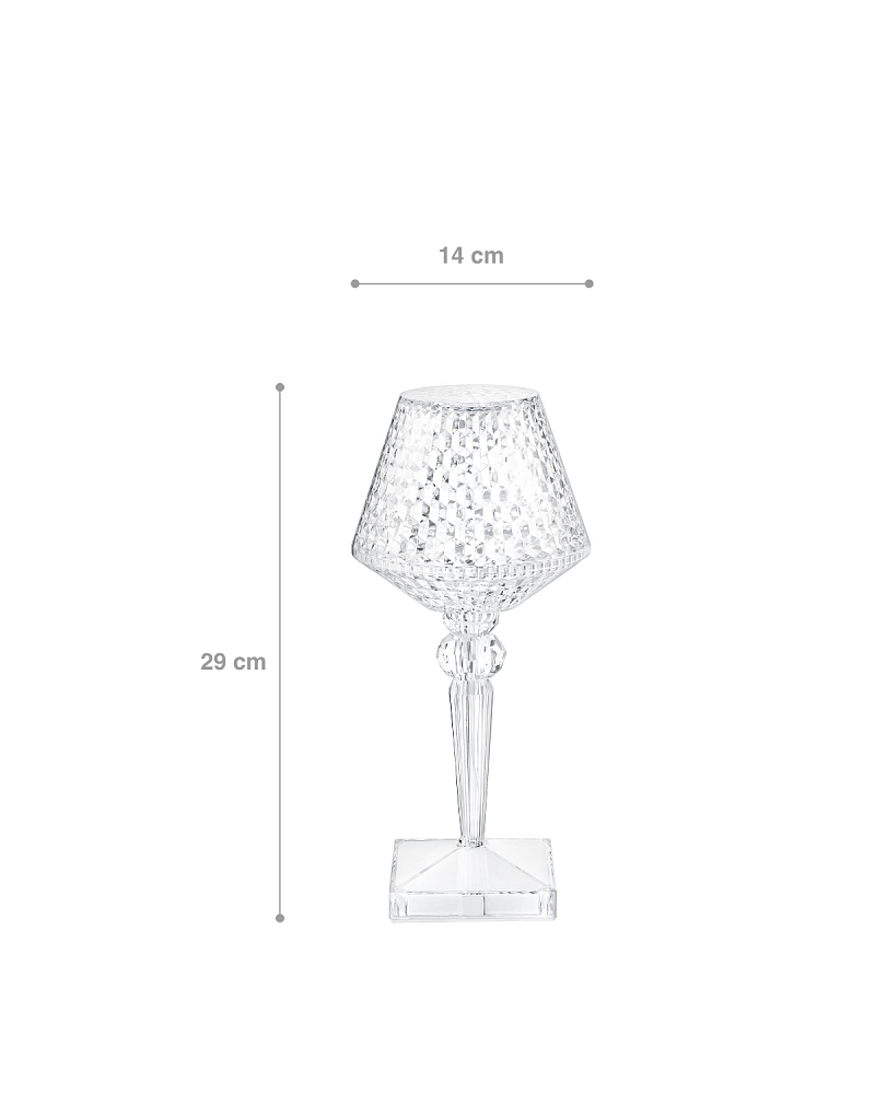 Настольная лампа Bellunu 14x14x29 см, акрил