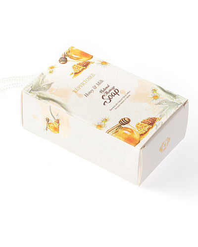 Натуральное массажное мыло RÉPERTOIRE 120 г. - мед / молоко