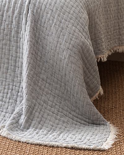 Покрывало двуспальное Grania 220x240 см. - голубое