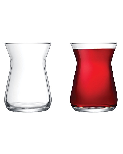 Набор турецких стаканов для чая Francessa из 6 шт., 132 мл.