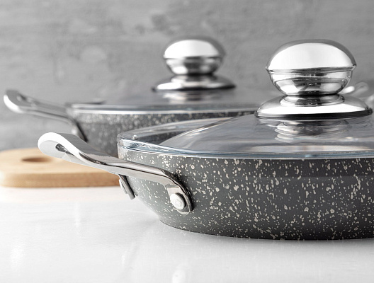 Набор сковородок с крышками Pro из 2 шт. 18см и 20см