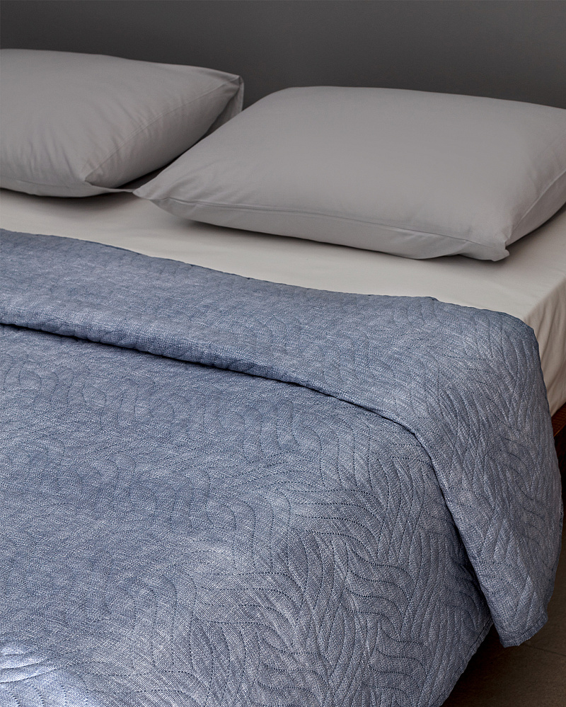 Покрывало двуспальное Dace 200x220 см, - голубое