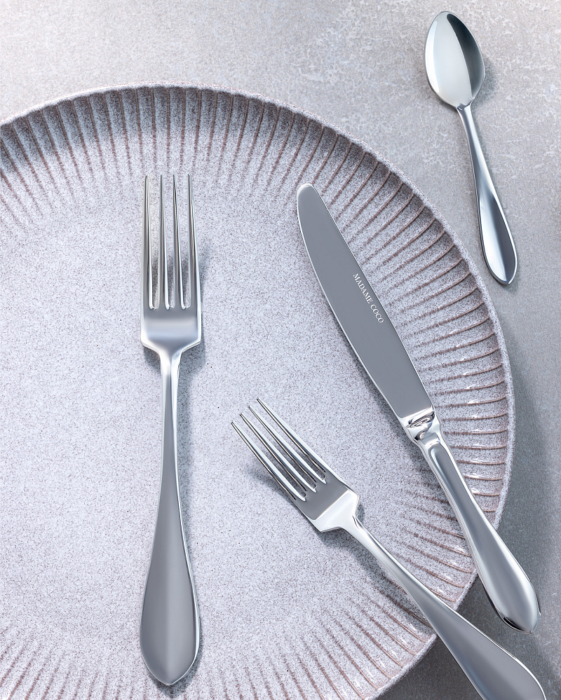 Набор столовых приборов Elysia из 84 шт. - серебристый