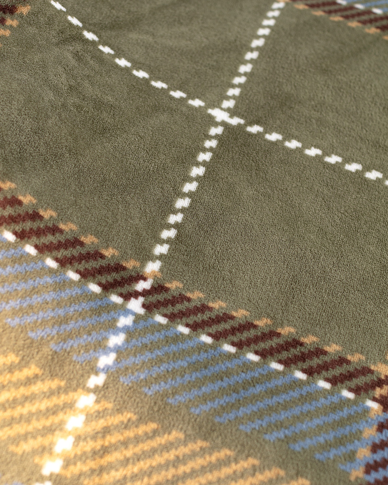 Плед Antonin Welsoft с принтом 130x170 см. - хаки