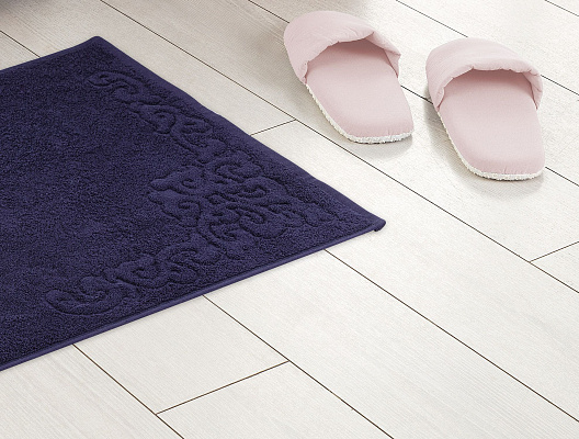 Полотенце для ног Orlena 50x70см - темно-синее