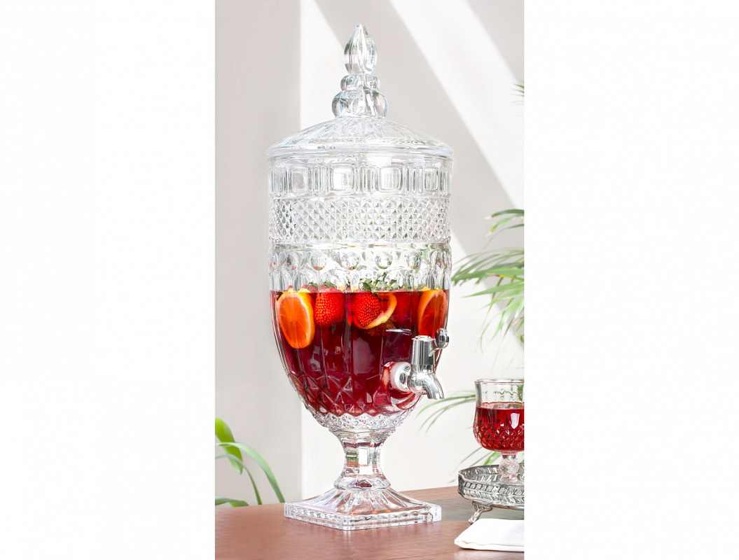 Стеклянный лимонадник с краном Elisabeth 1.8 л.