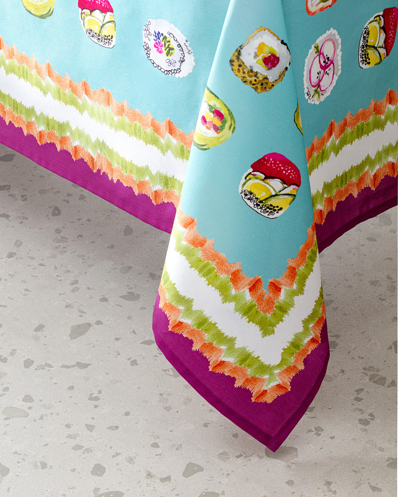 Скатерть Paulina 150x200 см. - голубая