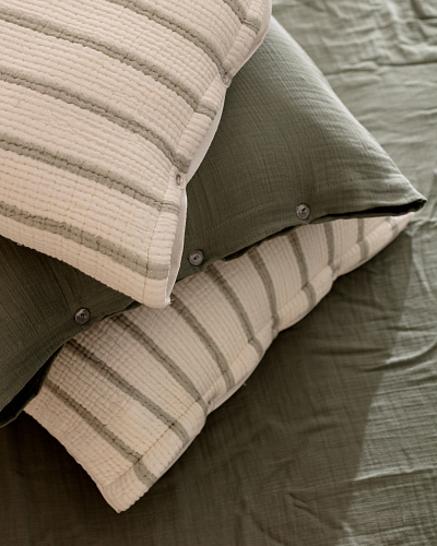 Подарочный комплект постельного белья двуспальный Marguerite с покрывалом 160x200 см, хлопок