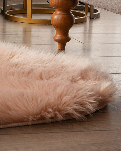Плюшевый ковер Lela 90x150 см. - пудровый