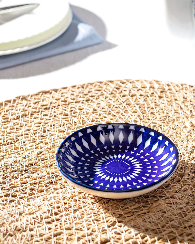 Мини блюдечко Reve Lorient New 9x9x2,8 см - синее