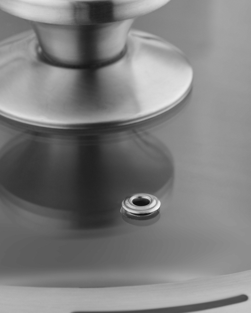 Кастрюля Raye с крышкой 20x12,5 см. - нержавеющая сталь