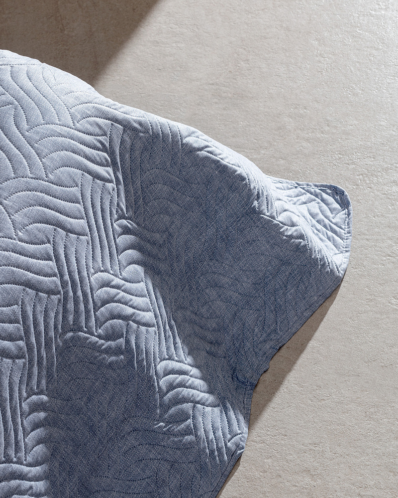 Покрывало двуспальное Dace 200x220 см, - голубое