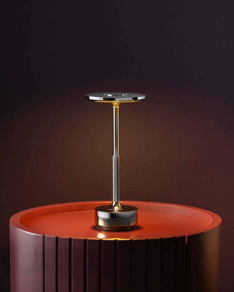 Лампа Stern 13x13x27,5 см - серебряная