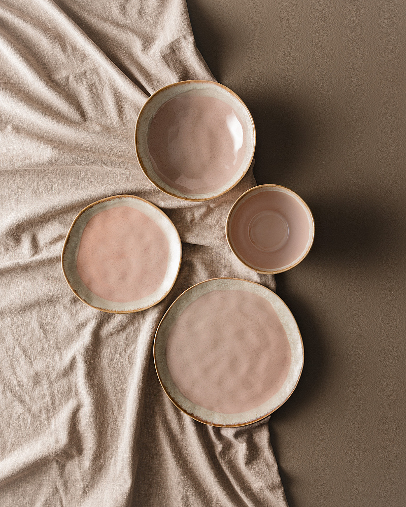 Столовый сервиз Belford из 18 шт. - пудровый