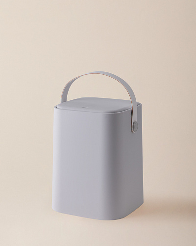 Мусорный бак Anglais 8 л. - светло-серый