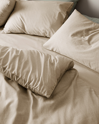 Комплект постельного белья семейный Odette с 2 пододеяльниками 240x260 см, хлопок