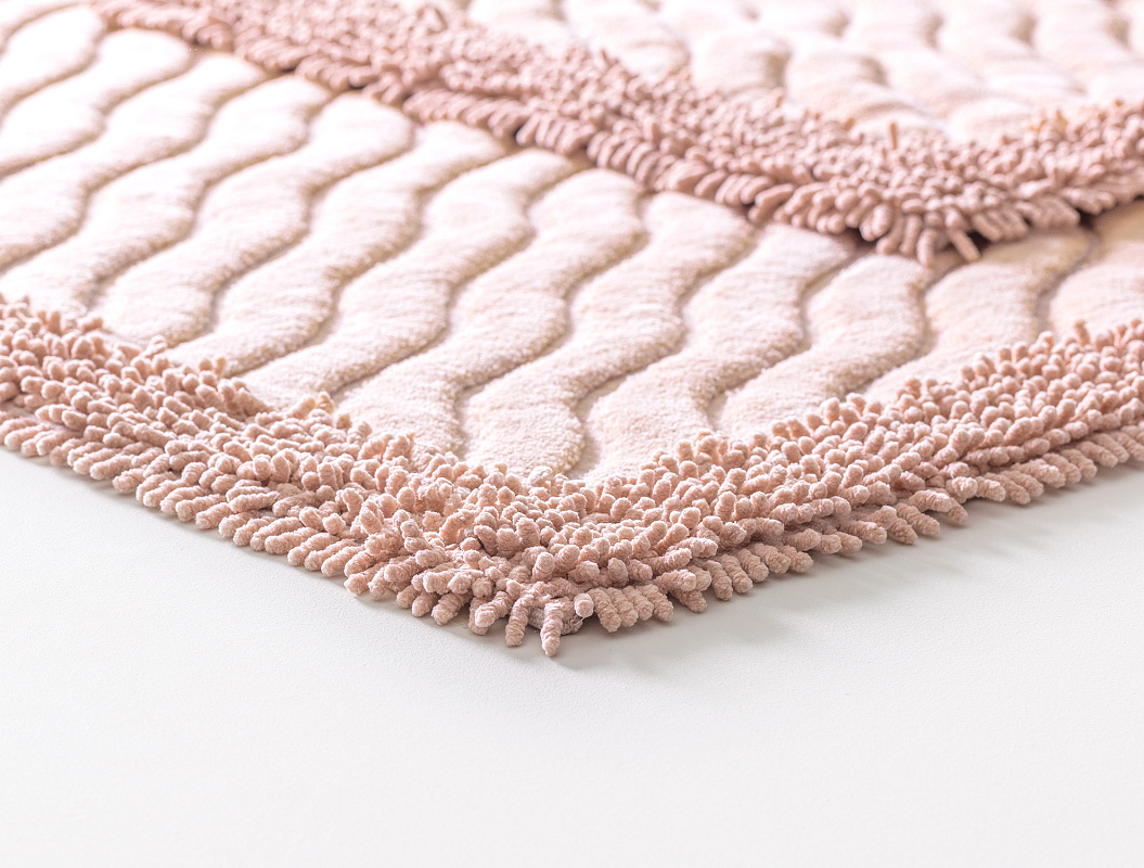 Комплект ковриков для ванной Marlie из 2 шт., 60x100 и 50x60 см. - хлопок