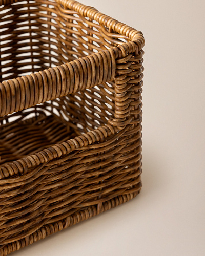 Корзинка с ручками Vendredi 14x14x11,5 см, - пластик