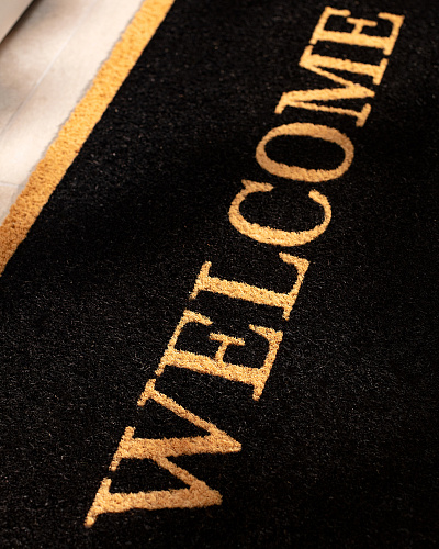 Придверный коврик Batignolles 45x75 см. - горчичный / черный