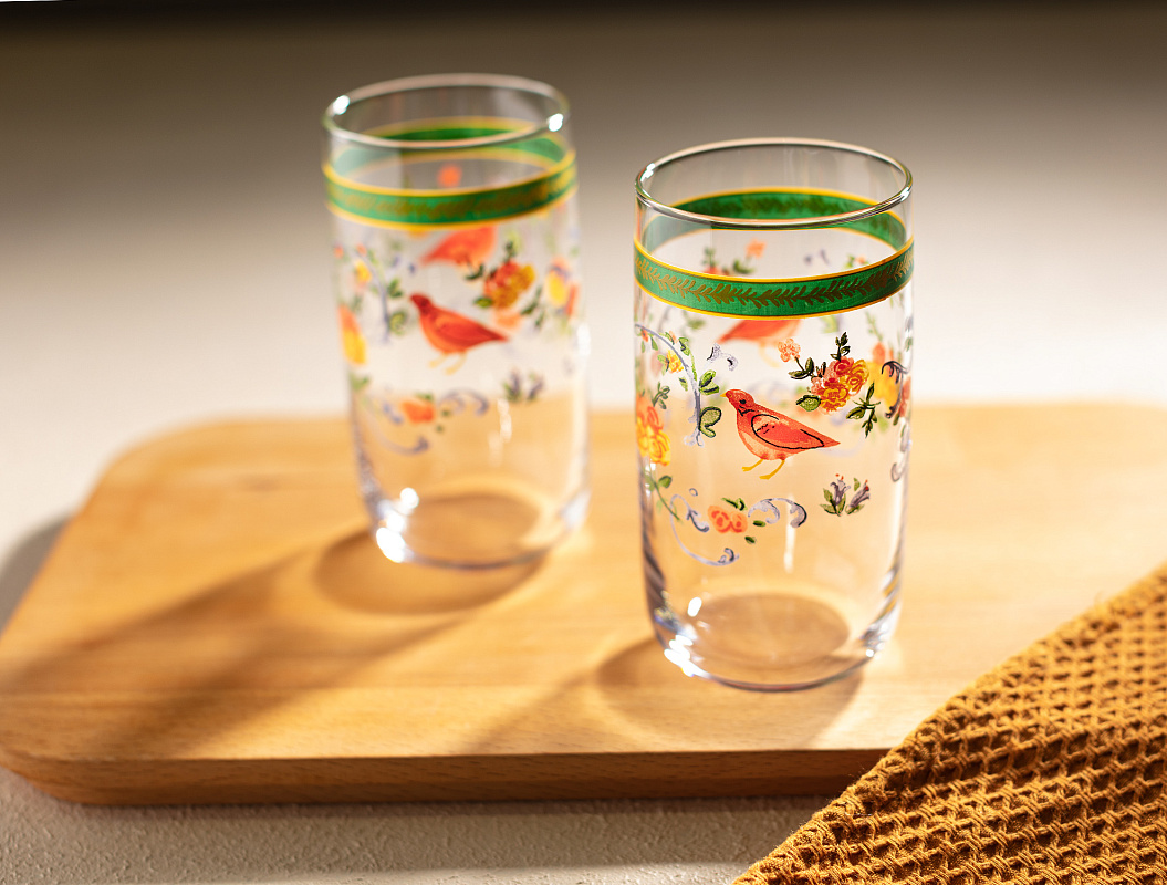 Набор стеклянных стаканов для чая Musette из 4 шт., 365 мл