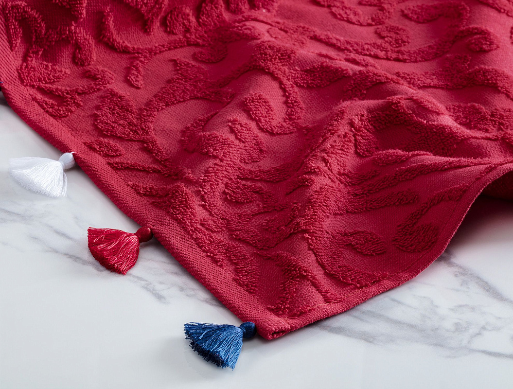 Полотенце для лица Giverny 50x70см - красное