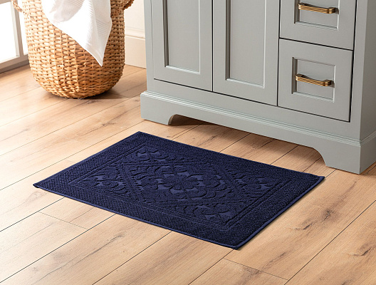 Полотенце для ног Mathilda 50x70см - темно-синее