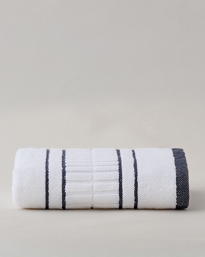 Полотенце для лица Martin 50x90 см. - белое / синее