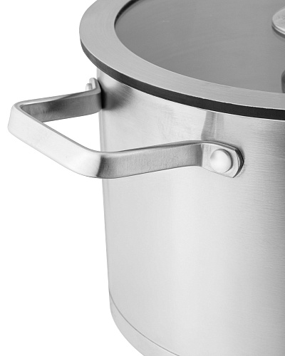 Кастрюля Raye с крышкой 18x11,5 см. - нержавеющая сталь