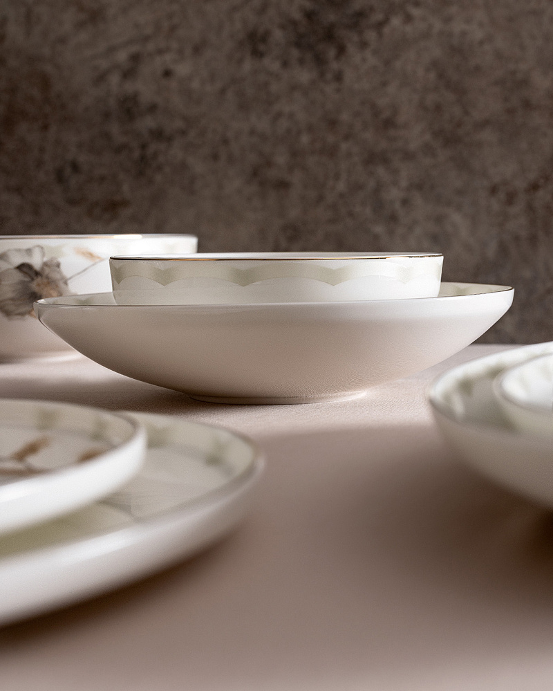 Столовый сервиз Leda из 56 предметов, - фарфор