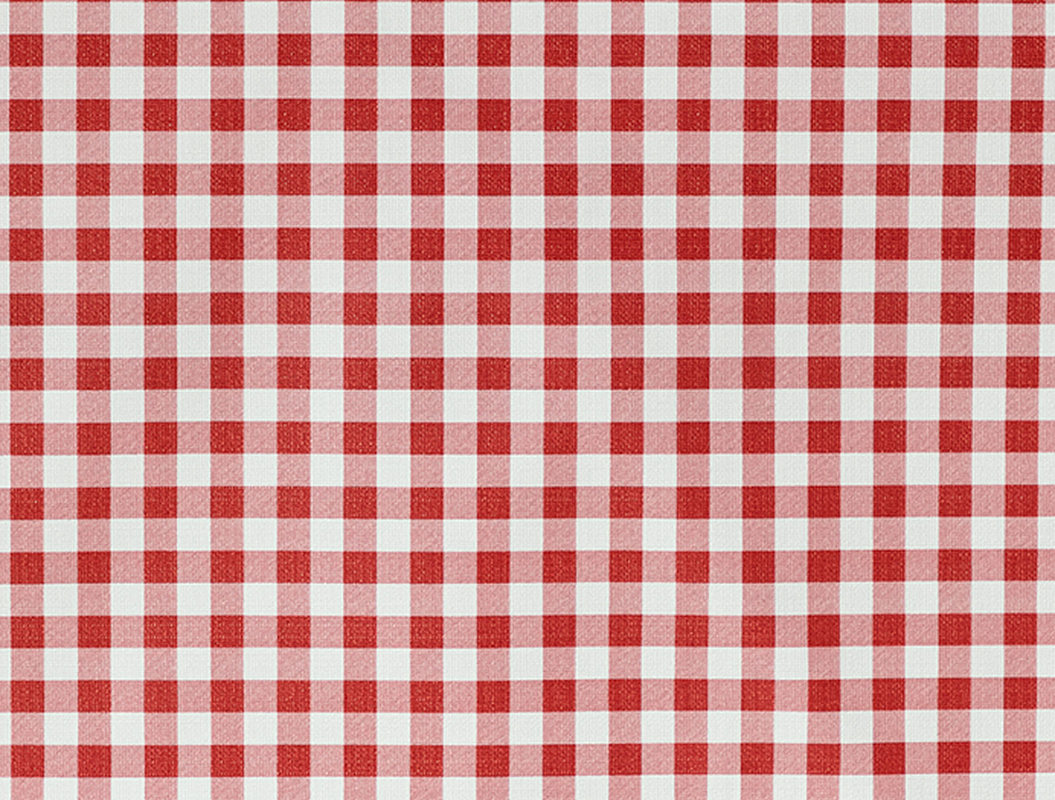 Скатерть Elie 140x140 см. - красная / белая