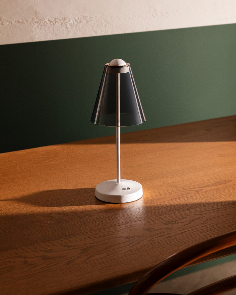 Светильник Katia 12x12x31,5 см. - янтарный