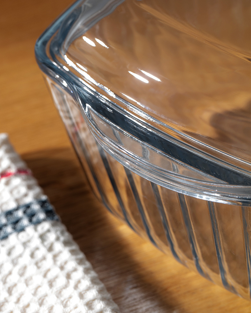 Форма для запекания Sylvie с крышкой 21x25,4x8,9 см, стекло