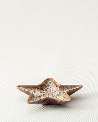 Декоративная подставка Cher 12,5x12,5x2,2 см. - коричневая