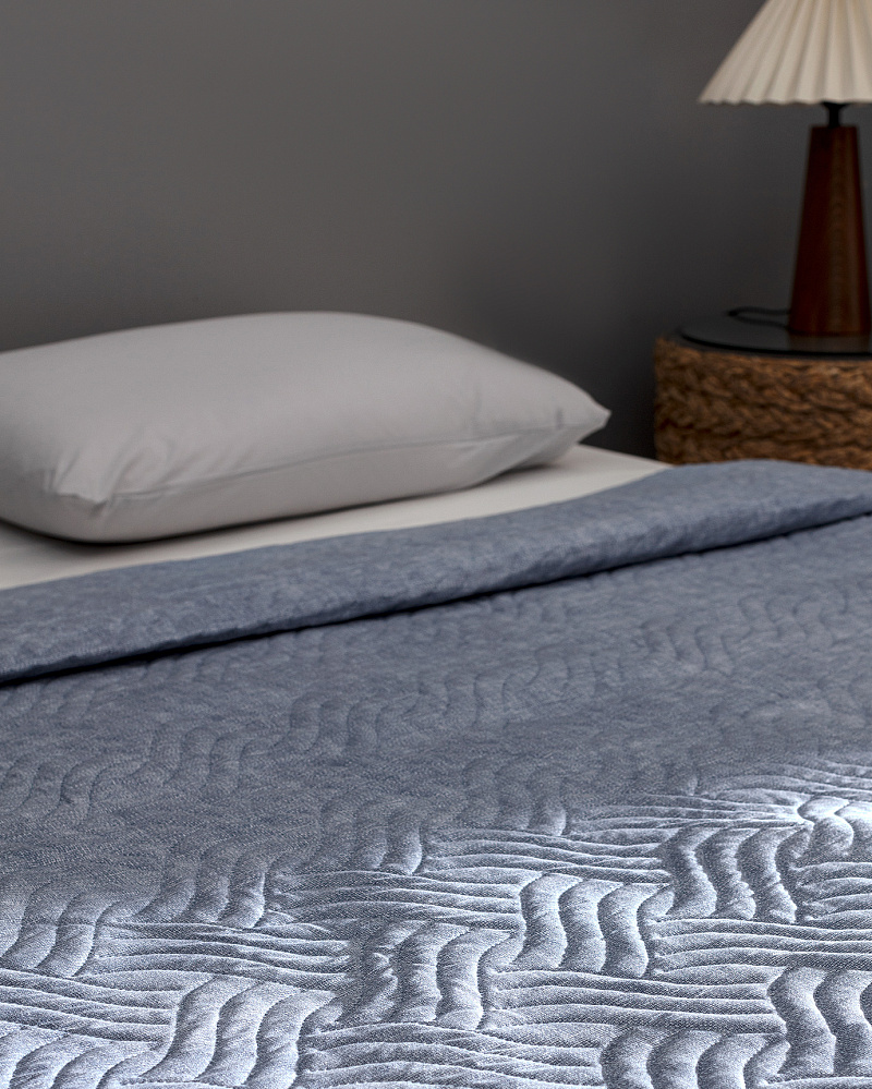 Покрывало двуспальное Dace 200x220 см, - голубое