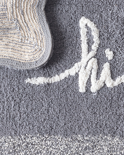 Коврик для ванной Gordes 50x80 см. - серый / белый