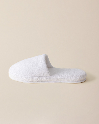 Махровые тапочки Coralie - белые