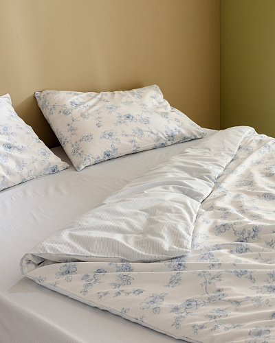 Комплект постельного белья двуспальный Tiny с принтом 160x200 см, хлопок