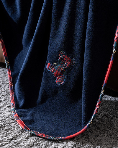 Плед Tanise 130x170 см, - темно-синий