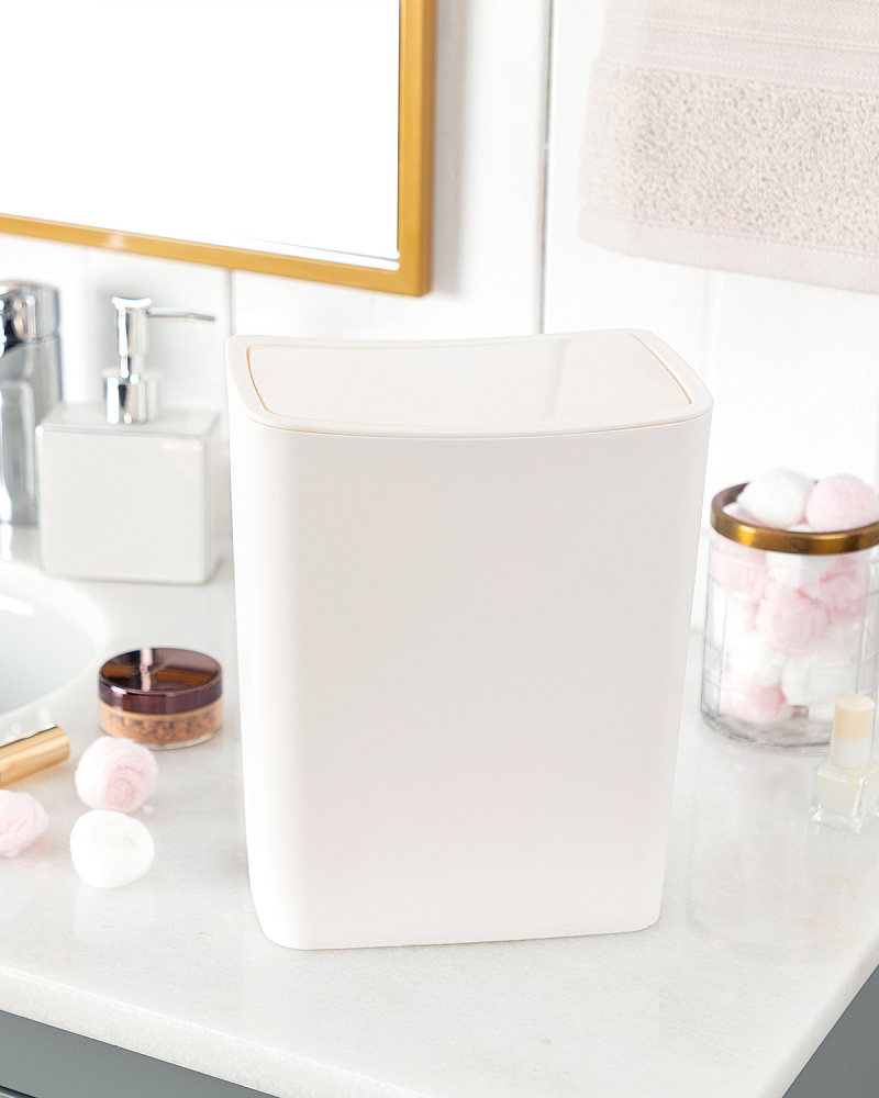 Мусорное ведро Olivier с механической крышкой 4 л, пластик