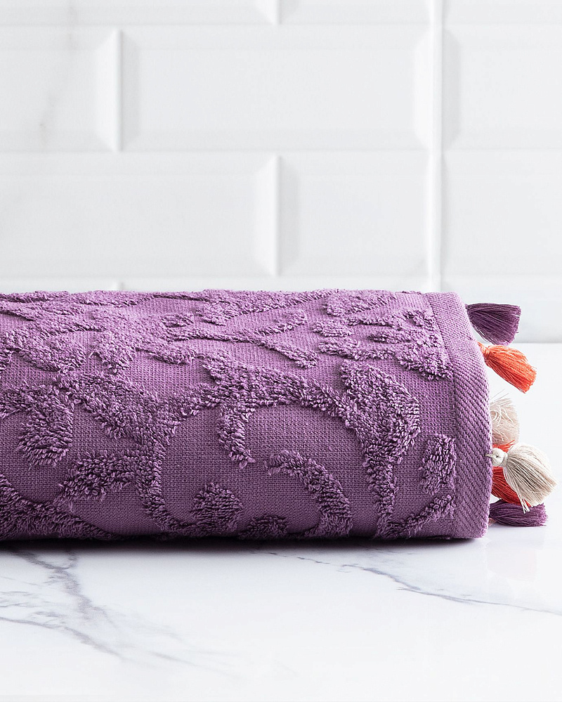 Полотенце для лица Giverny 50x70см - сливовое