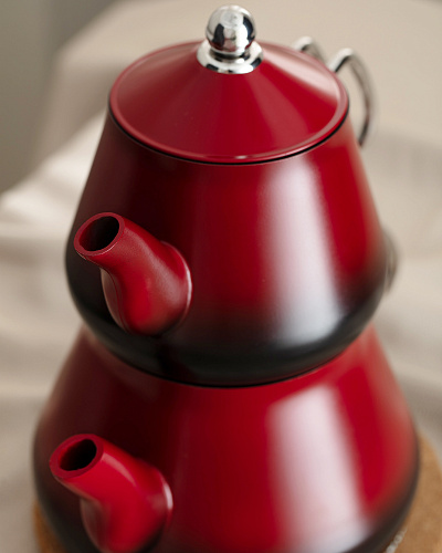 Турецкий двойной чайник Clarus 1000-2000 мл, - алюминий