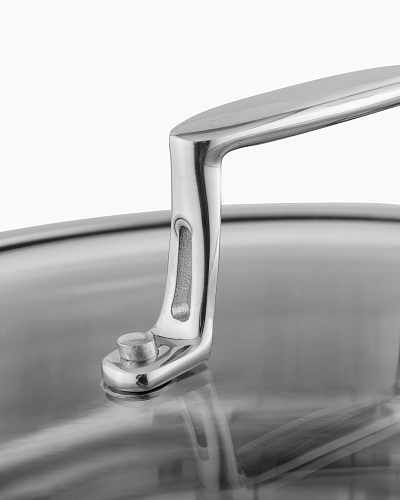 Кастрюля Elena с крышкой 24x7,5 см. - нержавеющая сталь