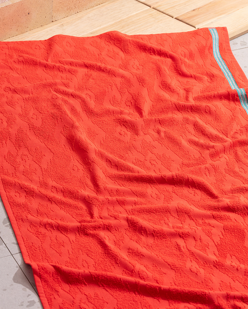 Пляжное полотенце Niels 70x150 см. - темно-оранжевое