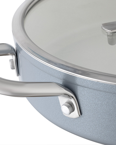 Набор кастрюль Nano Ceramic из 2 шт., - 1 л, 1,8 л - голубой