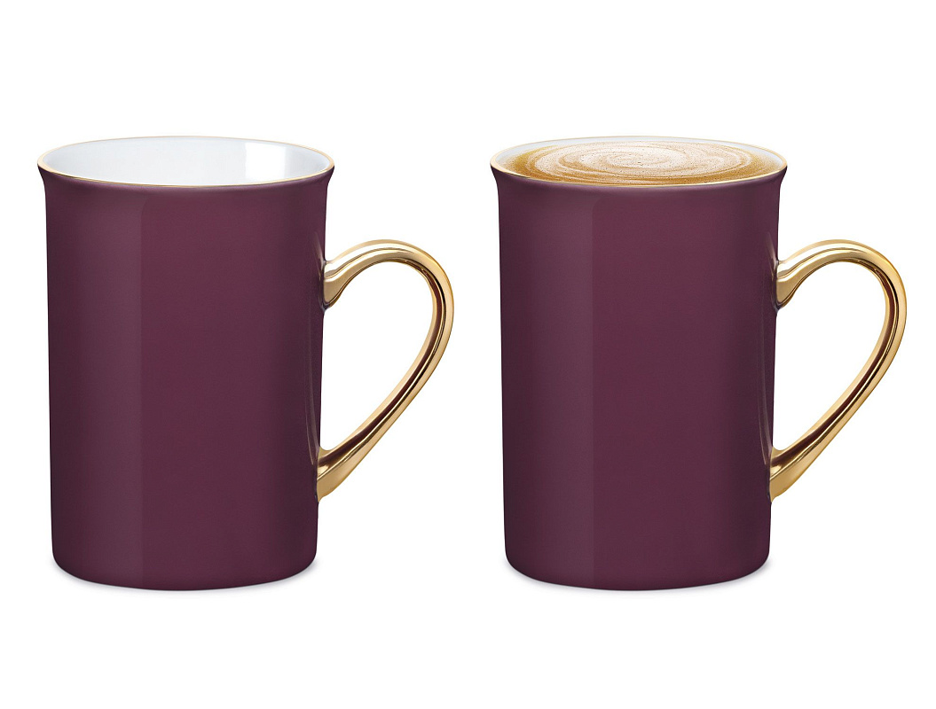 Фарфоровая кружка Achiko 225мл - сливовый