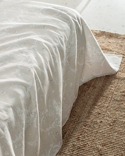 Комплект постельного белья двуспальный Arlette с вафельным покрывалом 240x260 см, - хлопок, лиоцелл