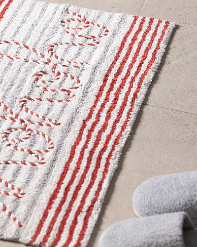 Коврик для ванной Fleuramour рождественский 50x80 см, - хлопок